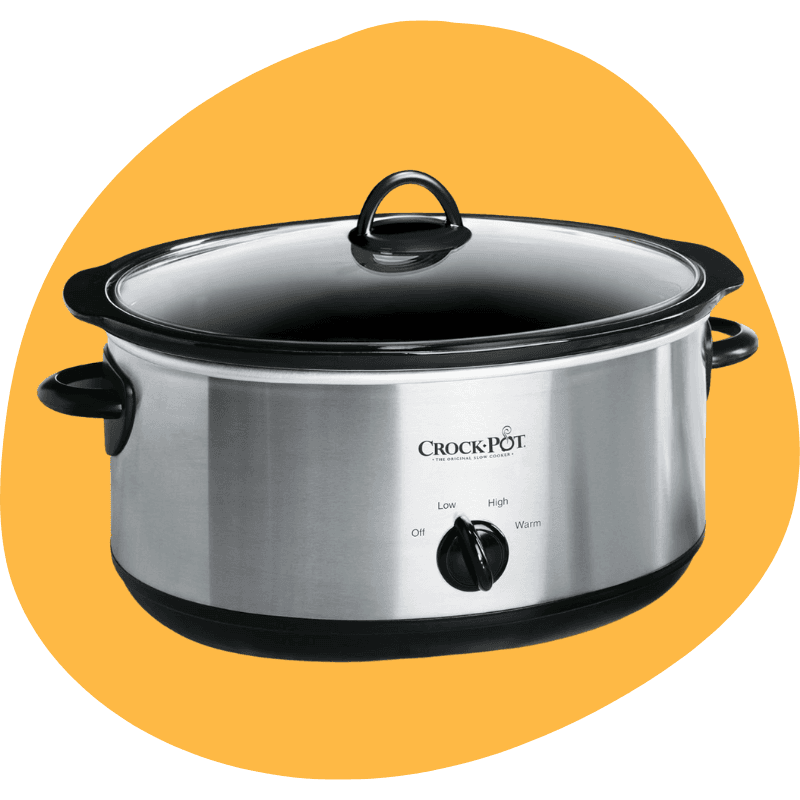 Crock-Pot 7-Quart Oval Manual Slow Cooker — Stainless Steel (SCV700-S-BR)