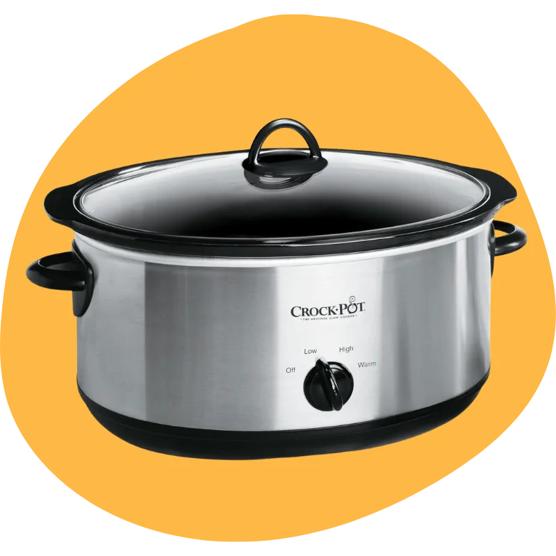 Crock-Pot 7-Quart Oval Manual Slow Cooker — Stainless Steel (SCV700-S-BR)