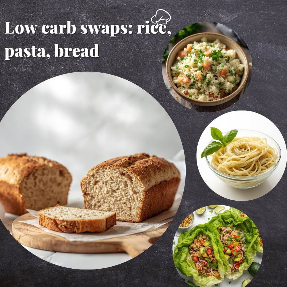 Low carb swaps: rice, pasta, bread