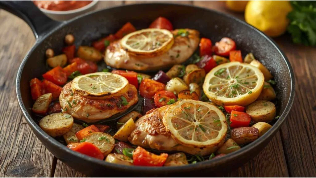 Sheet-Pan Lemon Herb Chicken + Veggies