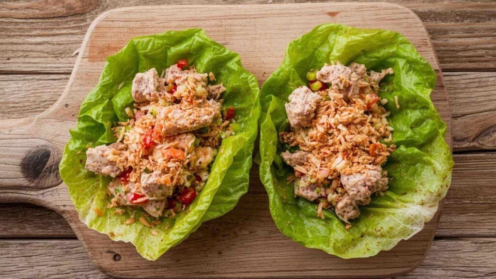 Tuna Salad Lettuce Wraps