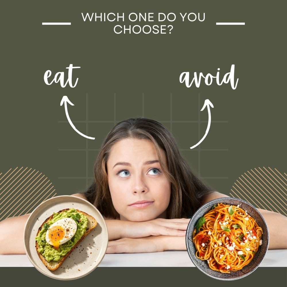 Foods to eat & avoid — short checklist Foods to eat & avoid — short checklist