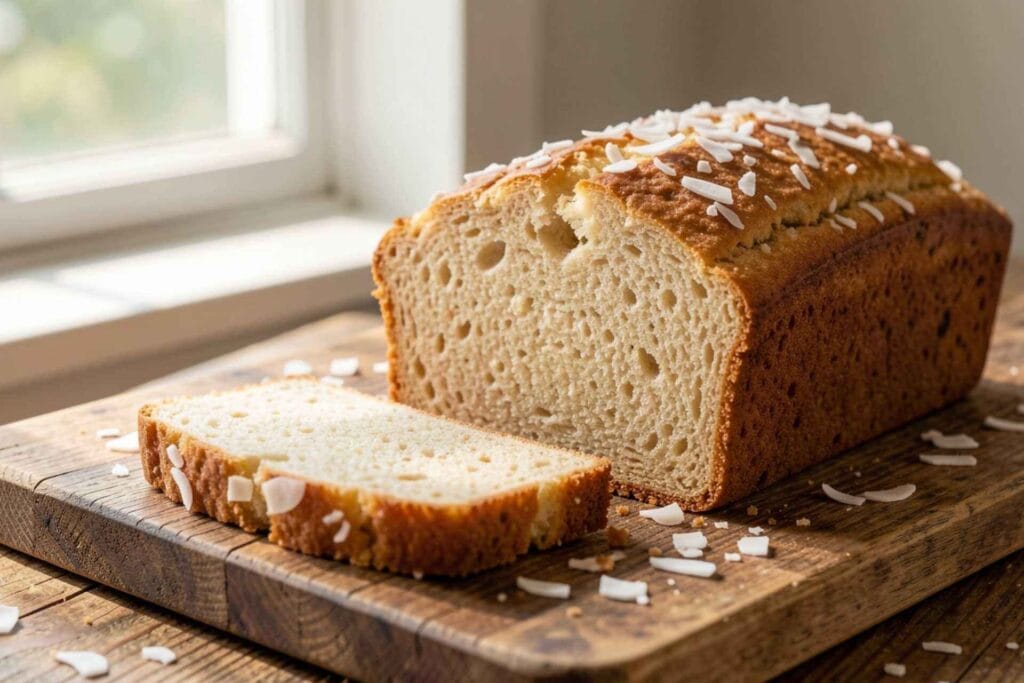 Coconut-heavy Quick Loaf