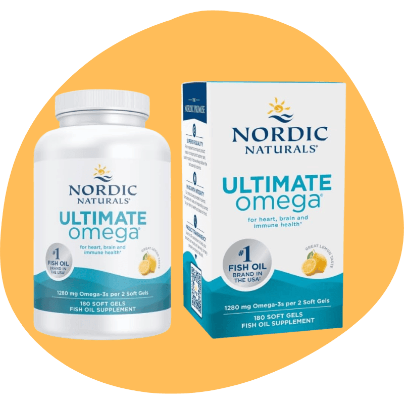 Nordic Naturals Ultimate Omega — Lemon (180 Softgels, 90 Servings)