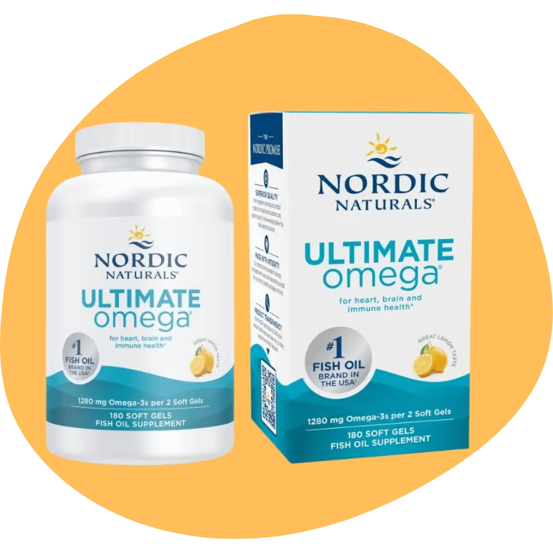 Nordic Naturals Ultimate Omega — Lemon (180 Softgels, 90 Servings)