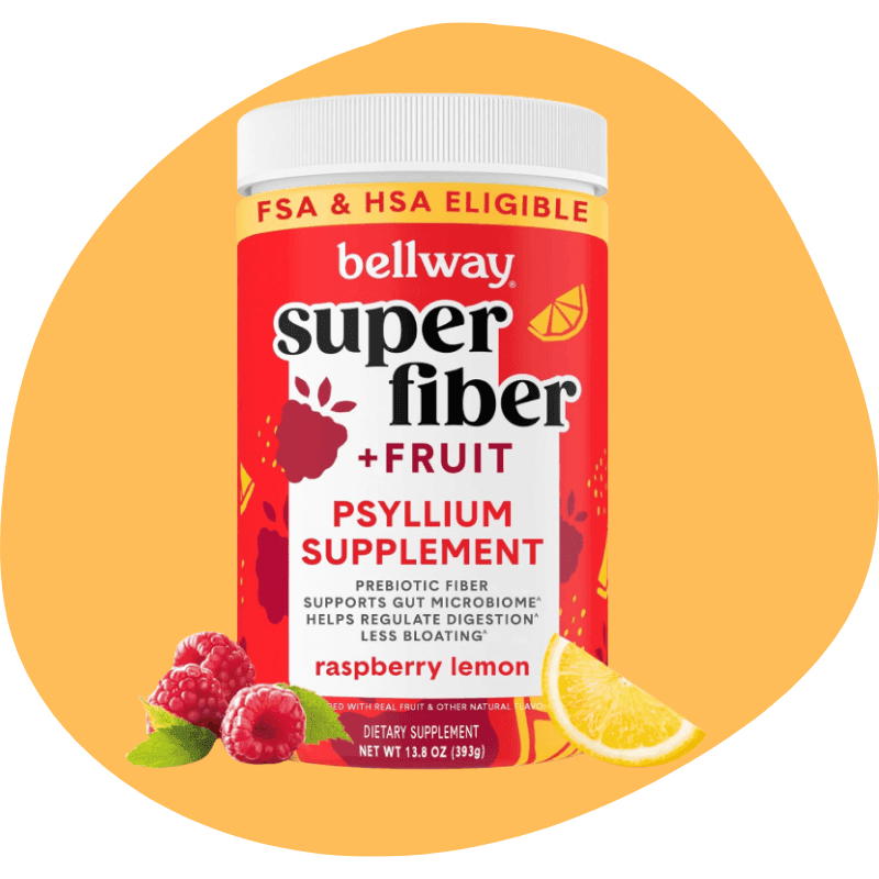 Bellway Super Fiber Powder + Fruit — Raspberry Lemon (50 servings)