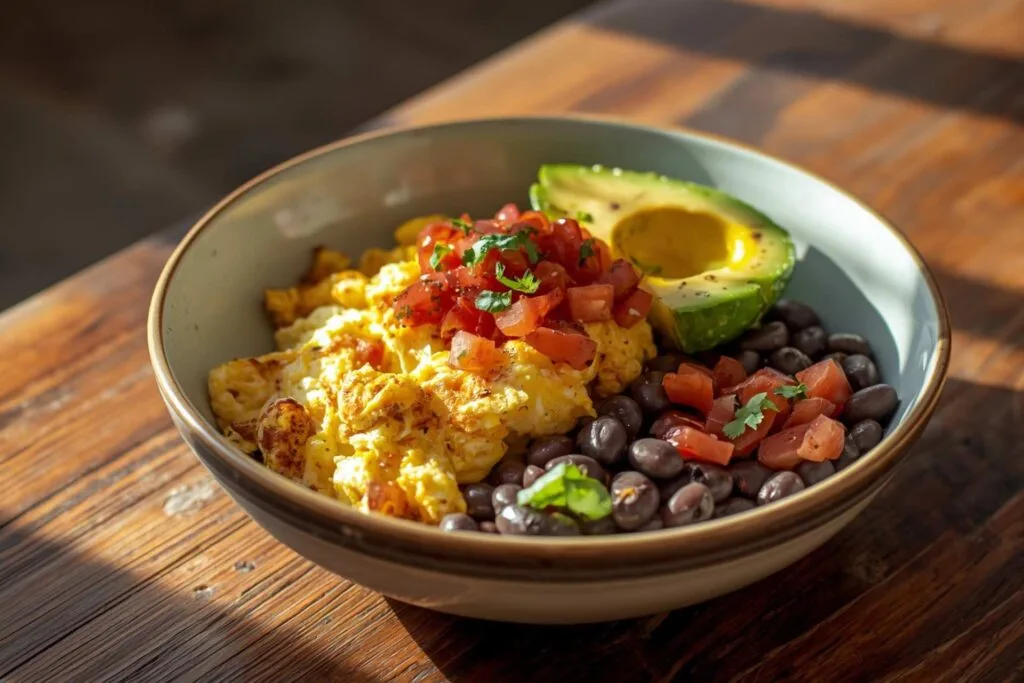 Breakfast burrito bowl