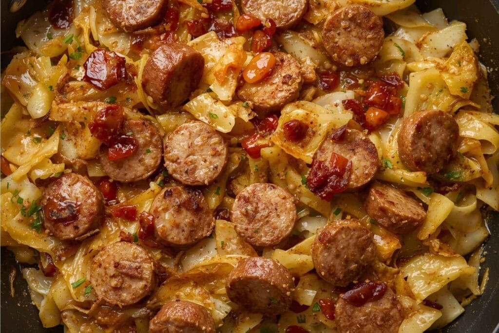 One-Pan Keto Sausage and Cabbage Skillet