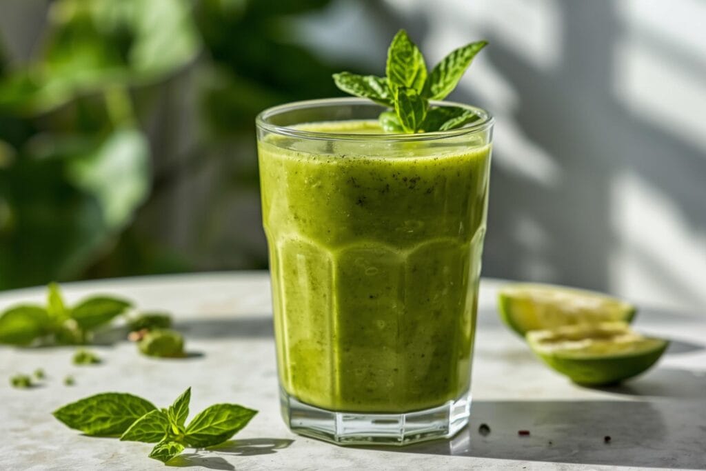 Green low carb smoothie