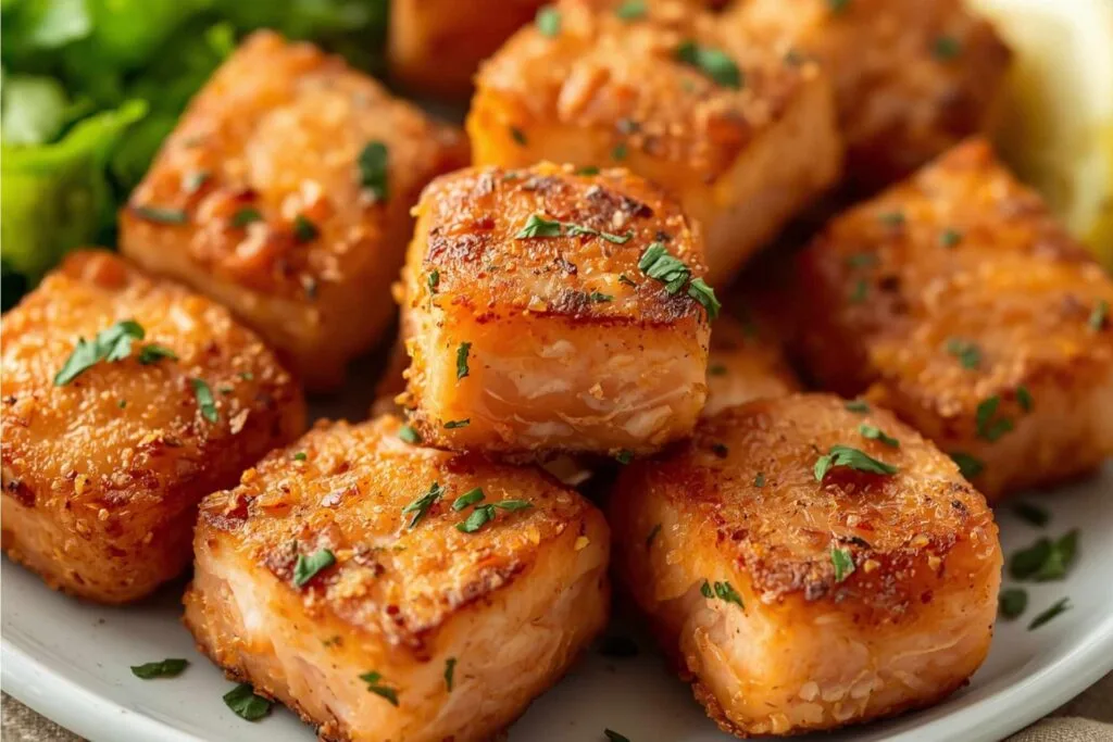 Keto Air Fryer Salmon Bites