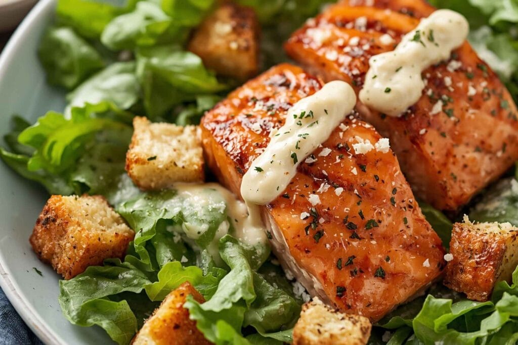 Salmon Caesar Salad
