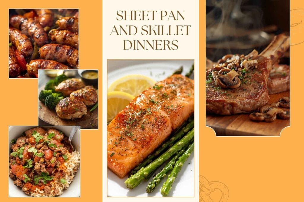 Sheet pan and skillet dinners