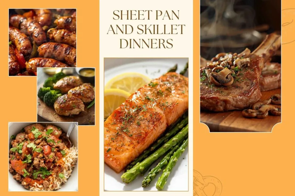 Sheet pan and skillet dinners