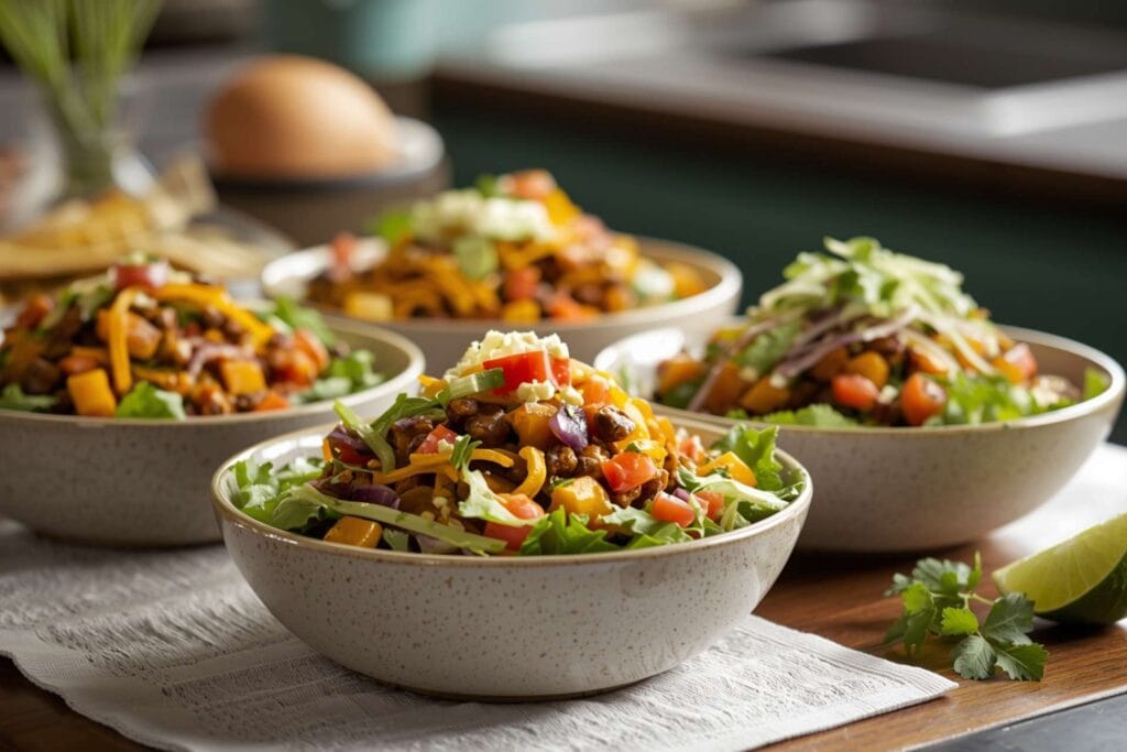 Taco salad bowls