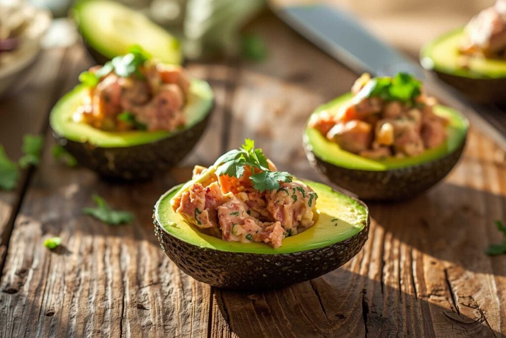 Tuna Stuffed Avocados