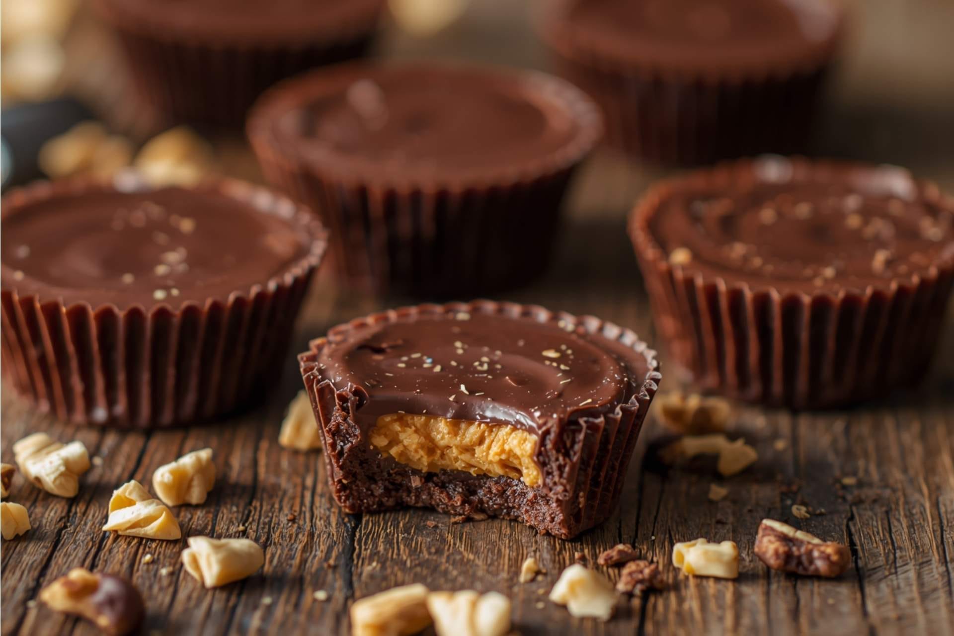 Chocolate peanut butter keto cups