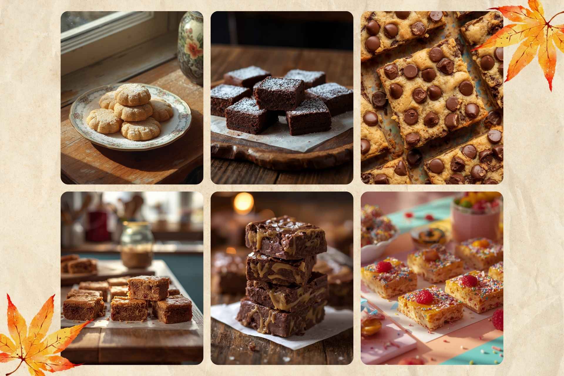 Cookies, bars, brownies, and blondies