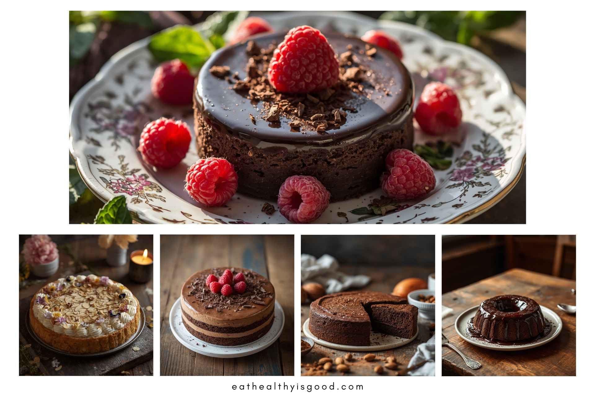 Flourless cakes, tortes, and chocolate showpieces