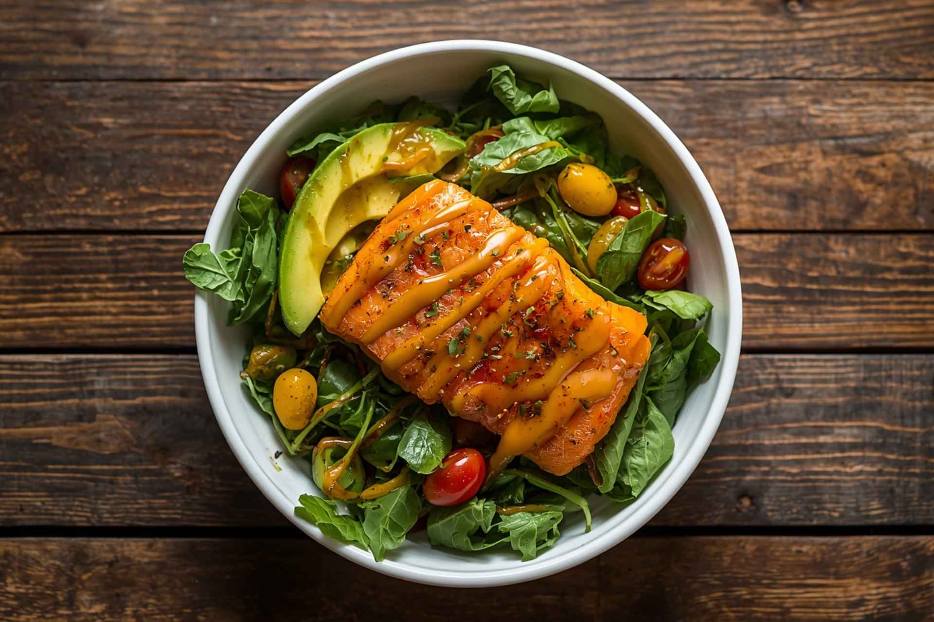 Salmon Avocado Salad Bowl