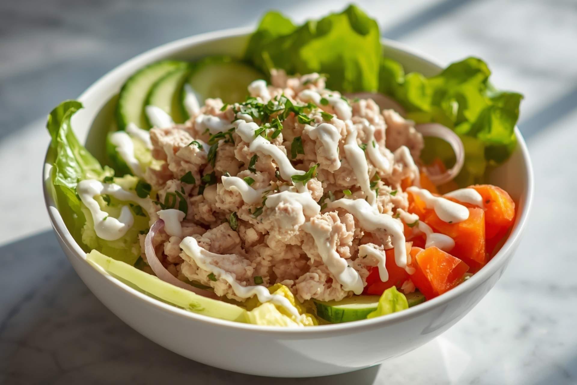 Tuna Crunch Salad Bowl