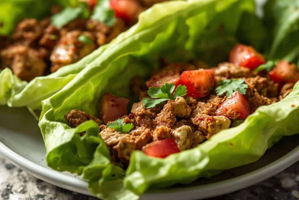 Turkey Taco Lettuce Wrap Bowls