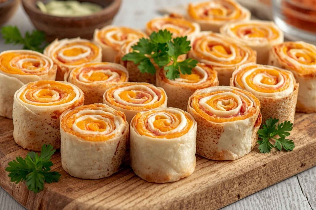 Turkey and cheese roll-ups