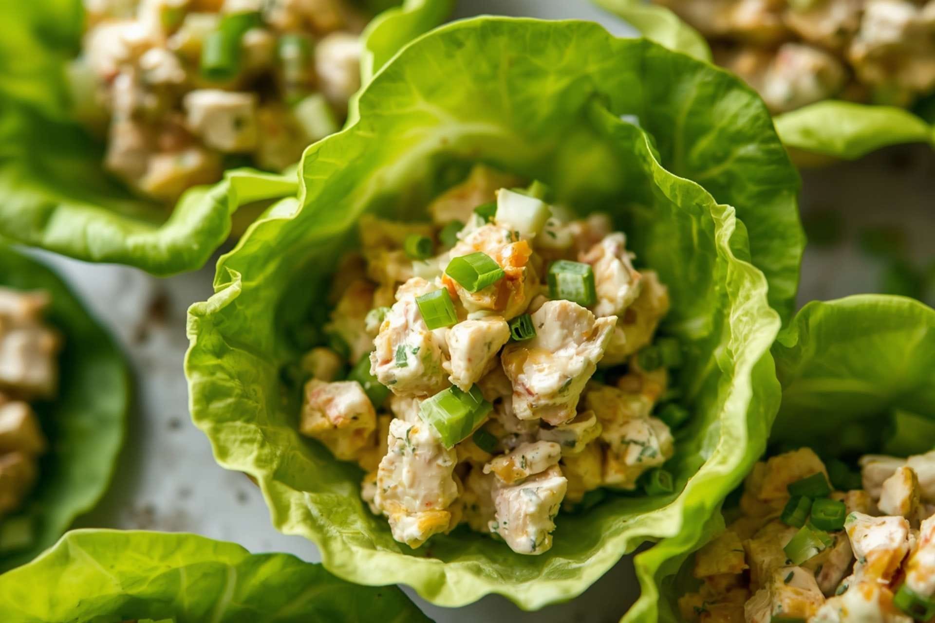 Chicken Salad Lettuce Cups