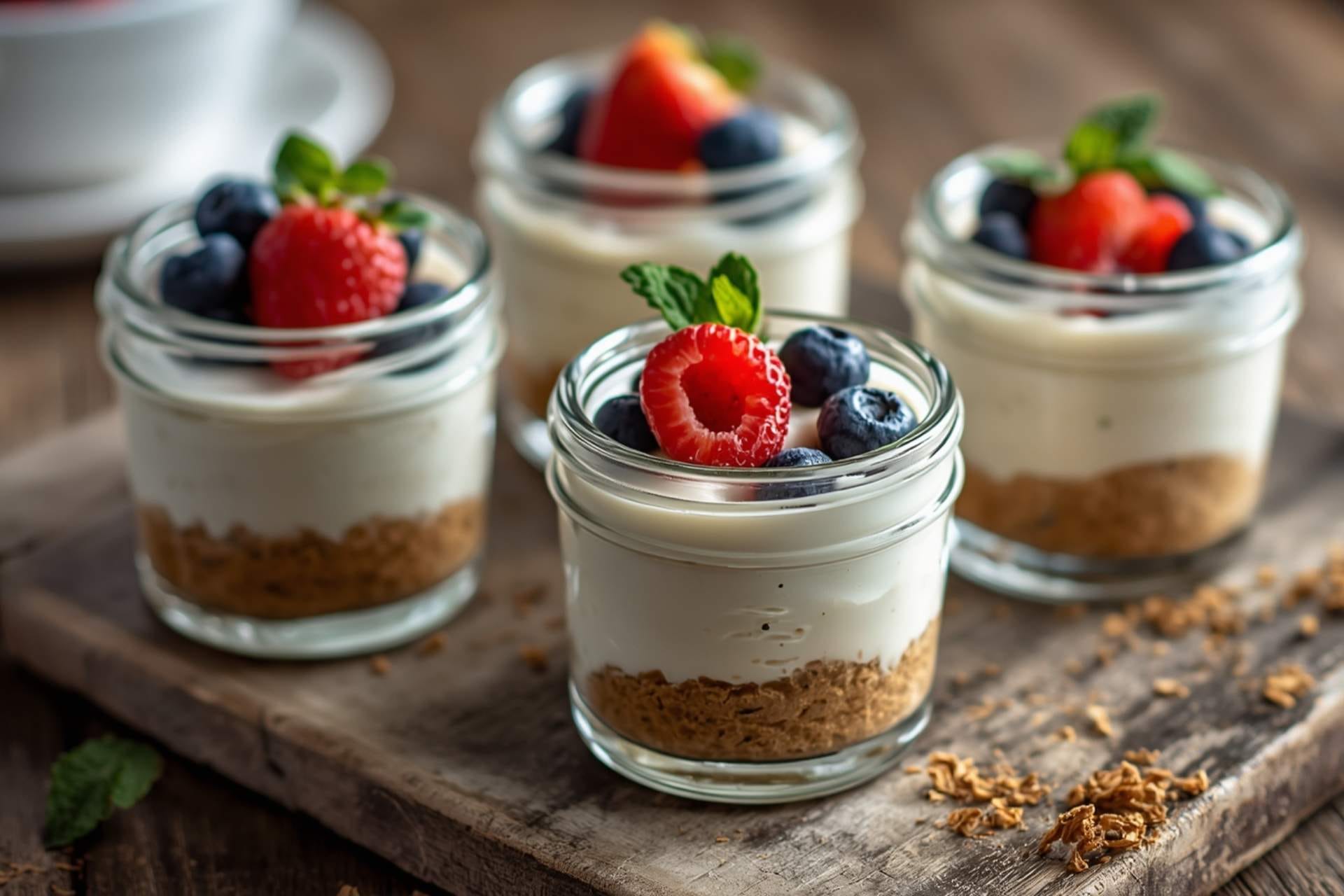 Cottage Cheese Cheesecake Cups