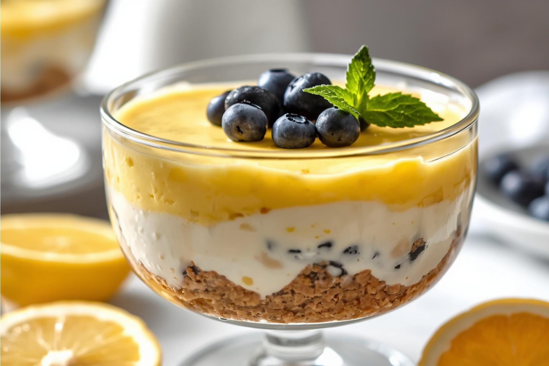 No-Bake Lemon Cheesecake Mousse