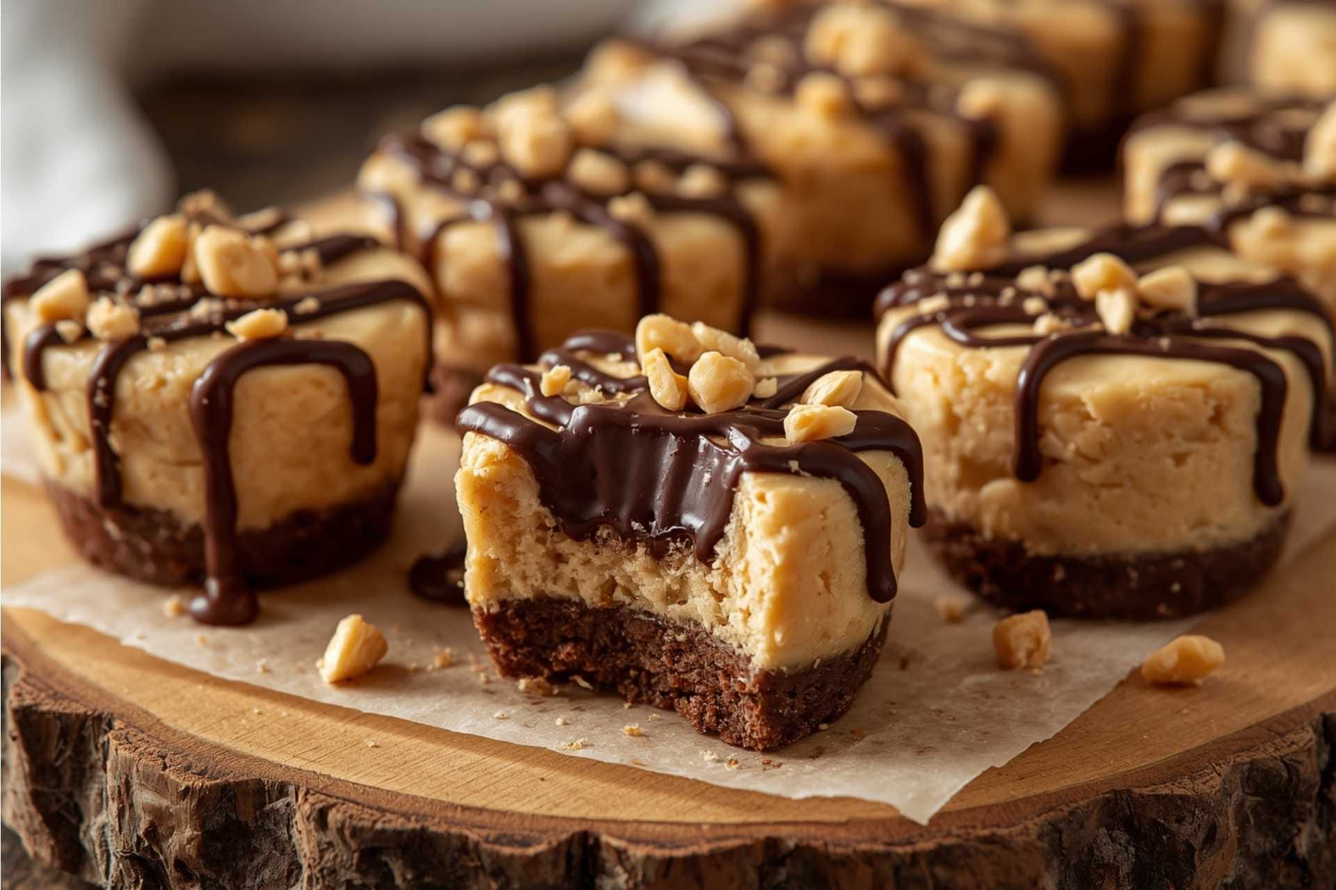 No-Bake Peanut Butter Cheesecake Bites
