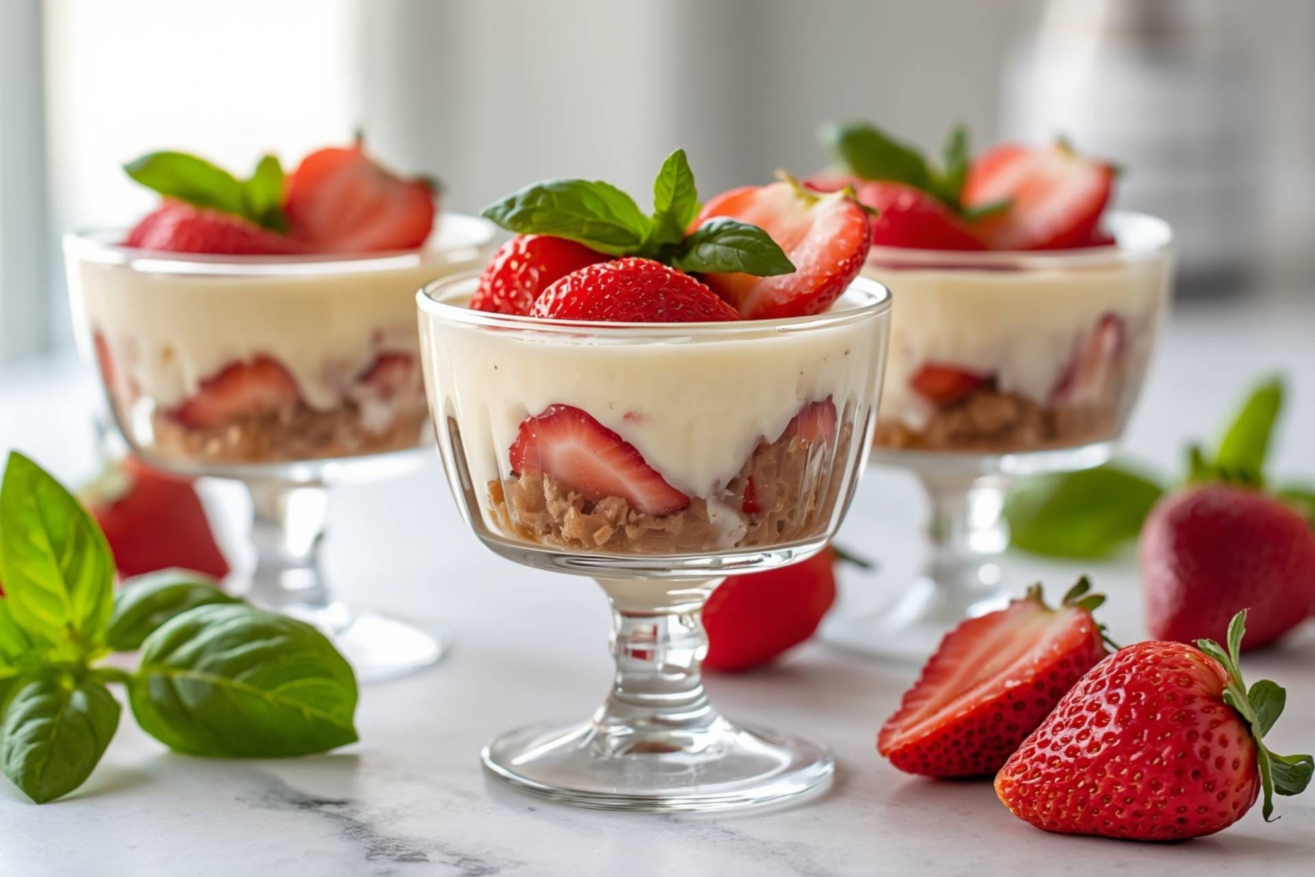 No-Bake Strawberry Cheesecake Cups